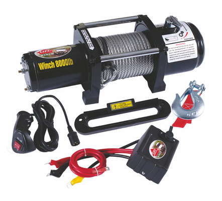 8000 LB 12V DC Electric Offroad 4x4 Recovery , Car Trailer Winch