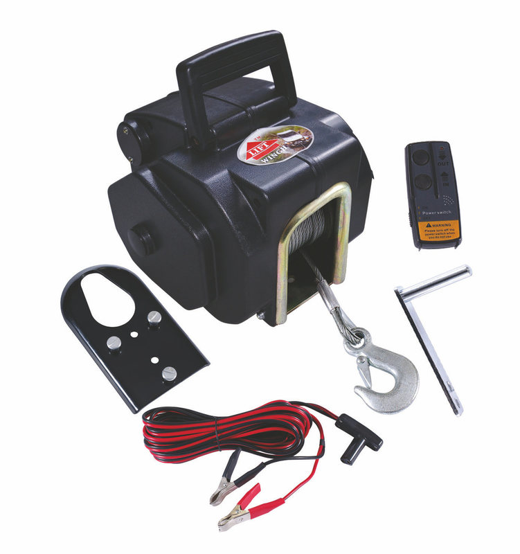 3500 LB Line pulling Portable Marine Electric Winch / Winches (12V DC) With Remote